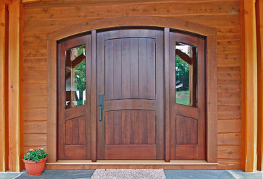 Plywood doors